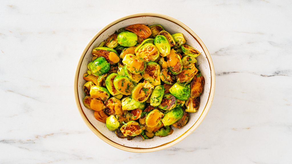 Miso Roasted Brussels Sprouts